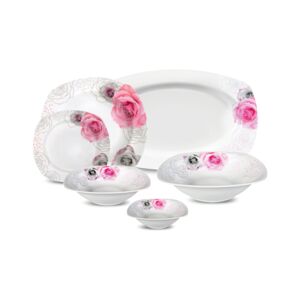 Classy 27-Piece Melamine Dinner Set White Classy 27-Piece Melamine Dinner Set White